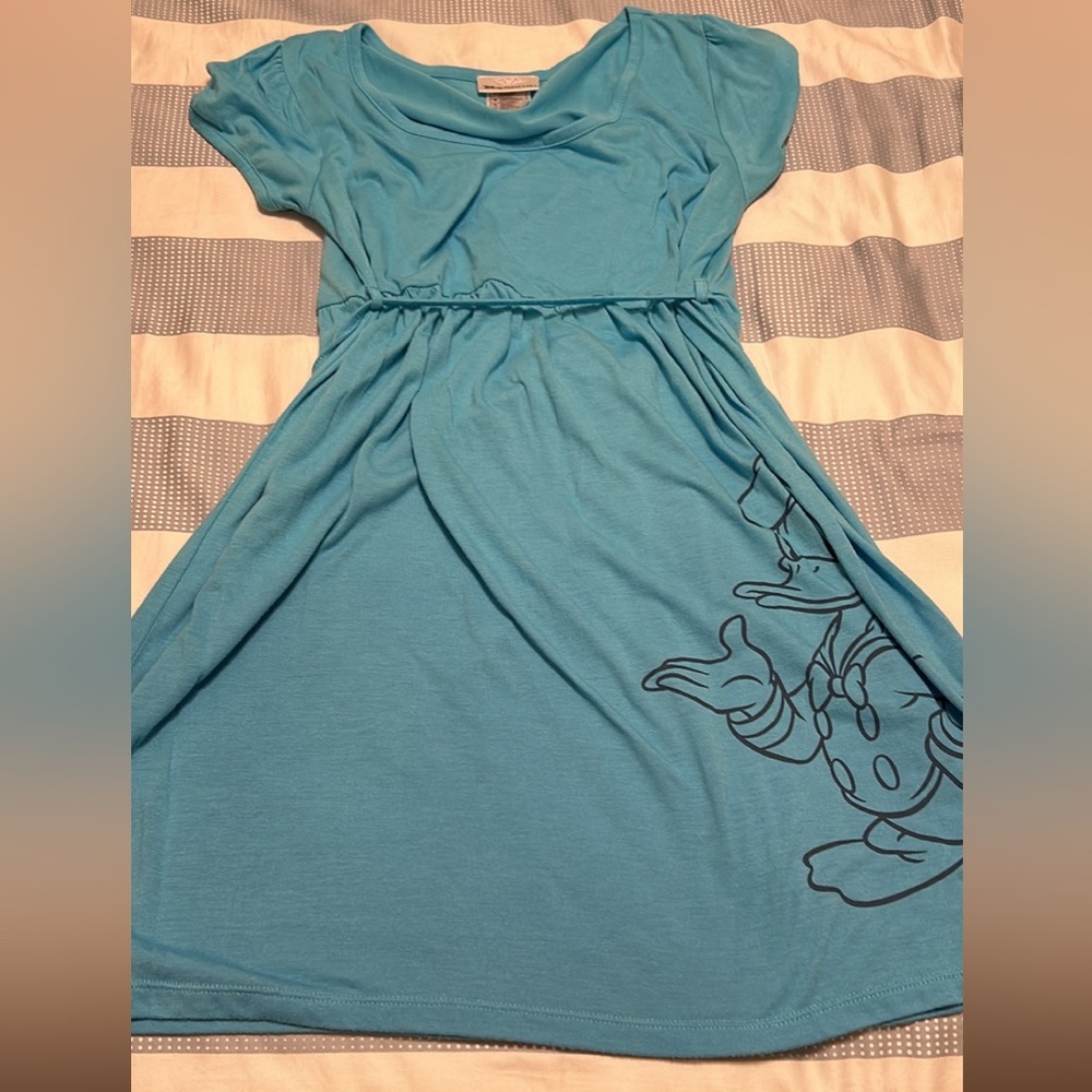 Disney Cruise Line Blue Donald Duck Dress- Girls Size Medium